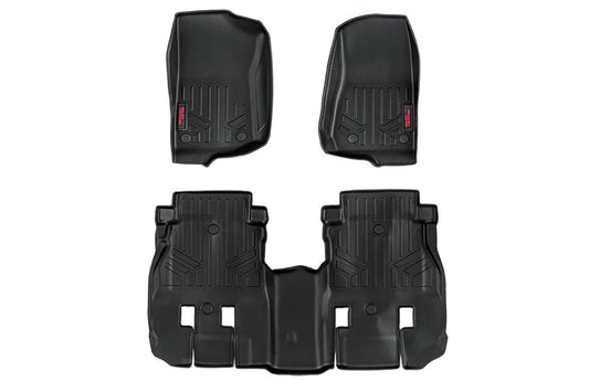 Floor Mats | FR & RR | 4 Door | Jeep Wrangler Unlimited 4WD (2018-2025)