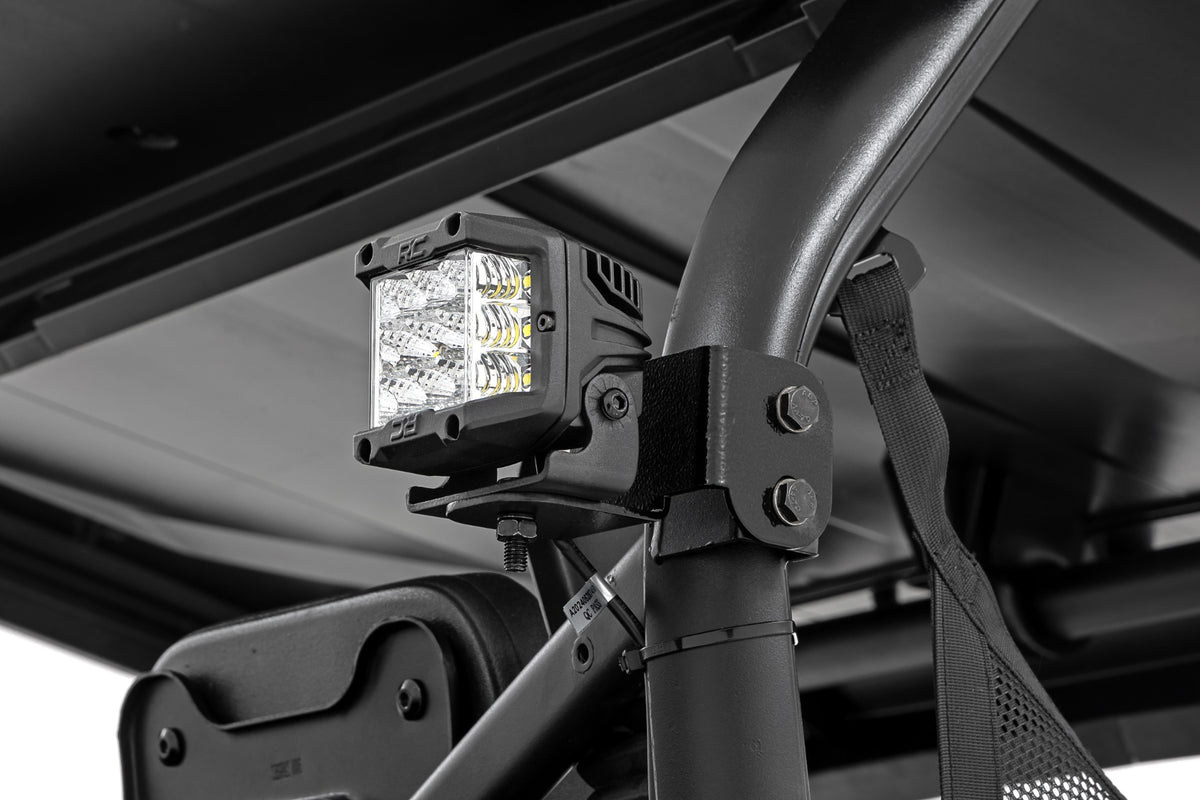 LED Light Kit | Rear Mount | 3" Chrome Pair | Wide Angle | Segway 570 F
