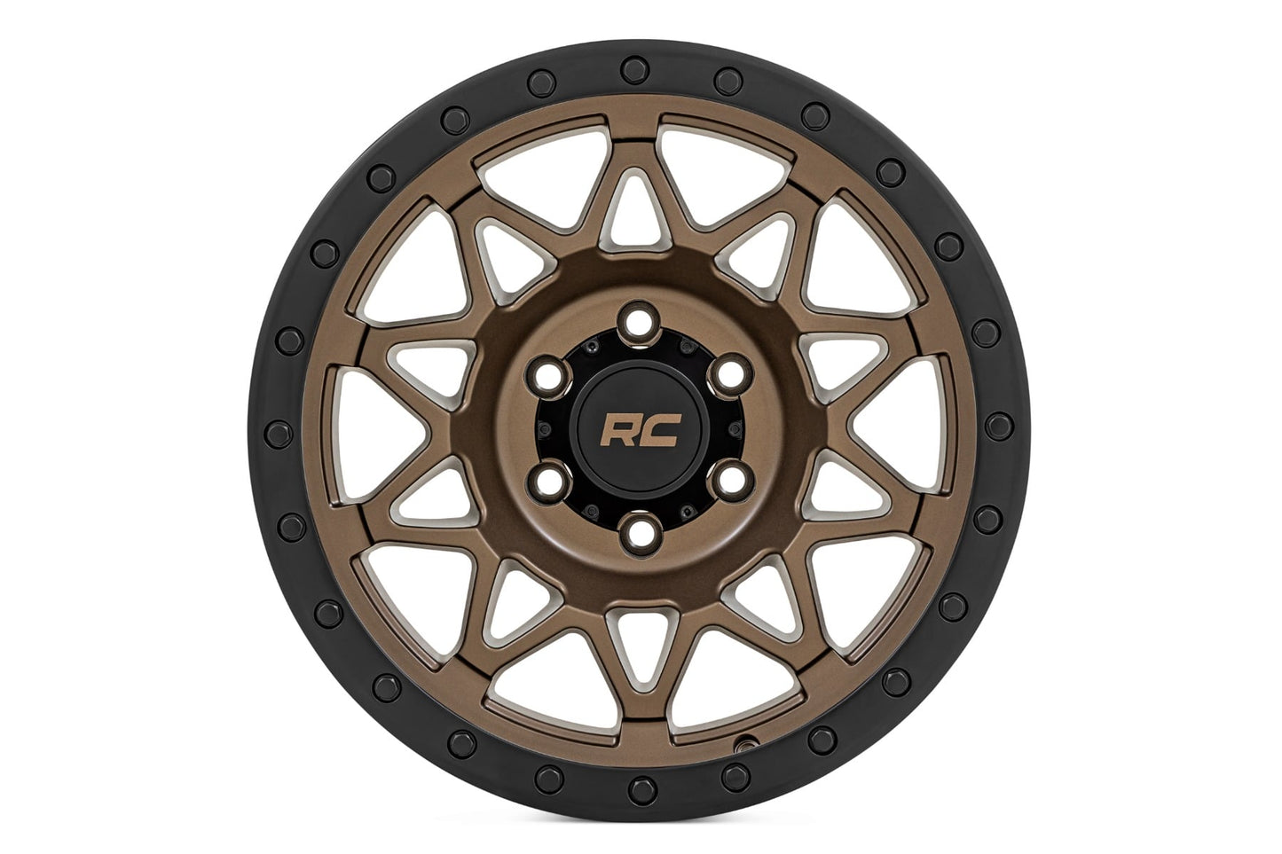 Rough Country 78 Series Wheel | Simulated Beadlock | Bronze/Black | 17x8.5 | 5x4.5 | +0mm