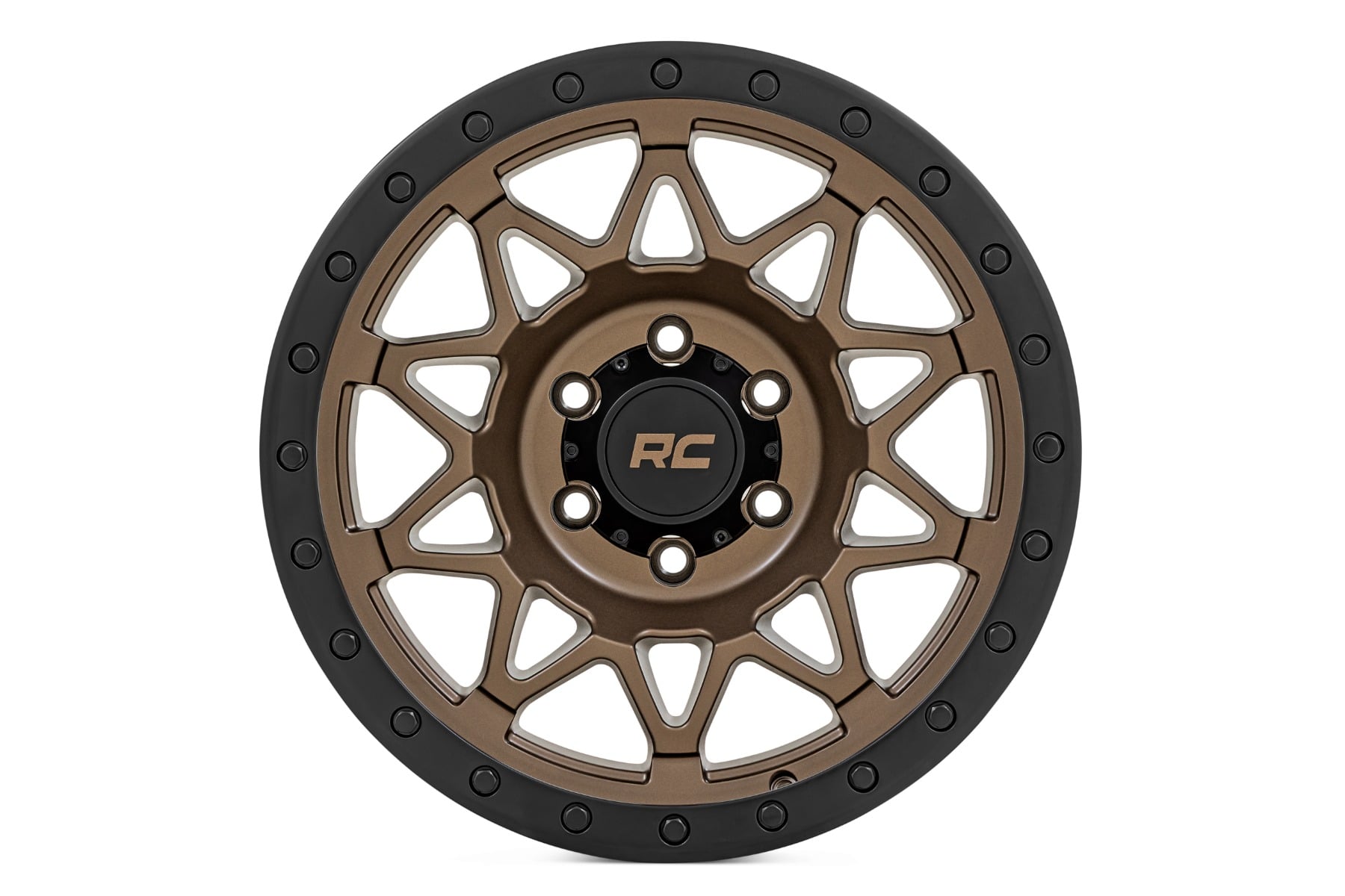 Rough Country 78 Series Wheel | Simulated Beadlock | Bronze/Black | 17x8.5 | 5x4.5 | +0mm