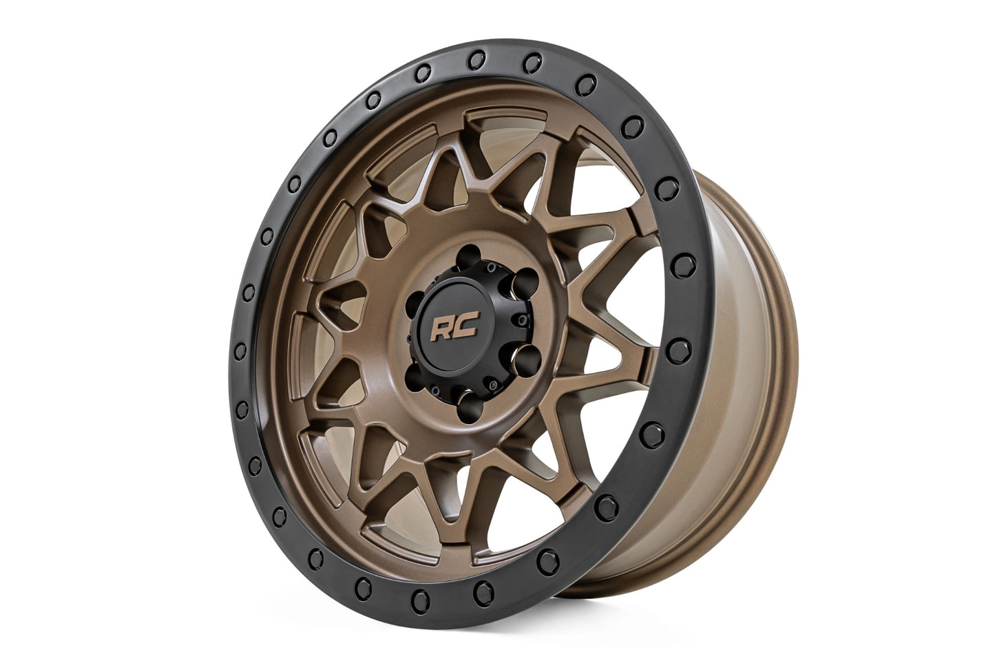 Rough Country 78 Series Wheel | Simulated Beadlock | Bronze/Black | 17x8.5 | 5x4.5 | +0mm