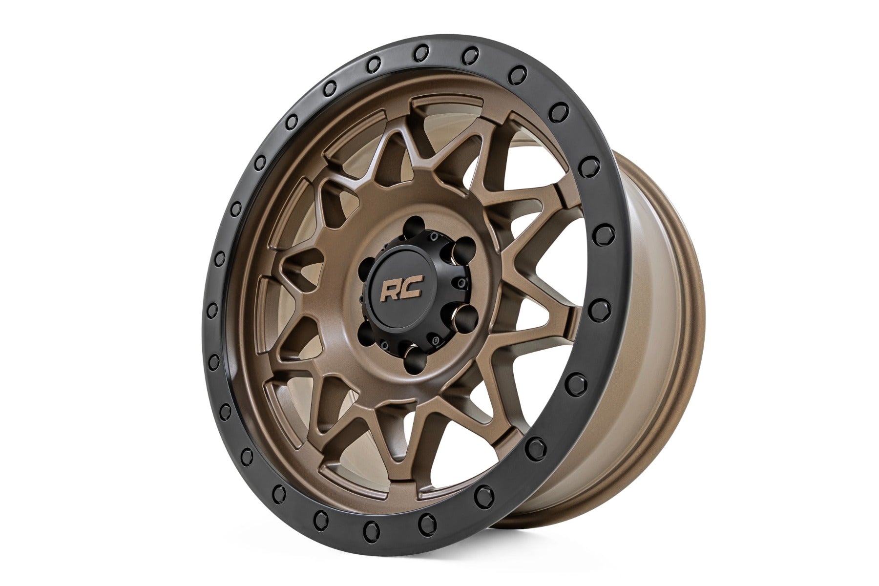 Rough Country 78 Series Wheel | Simulated Beadlock | Bronze/Black | 17x8.5 | 5x4.5 | +0mm