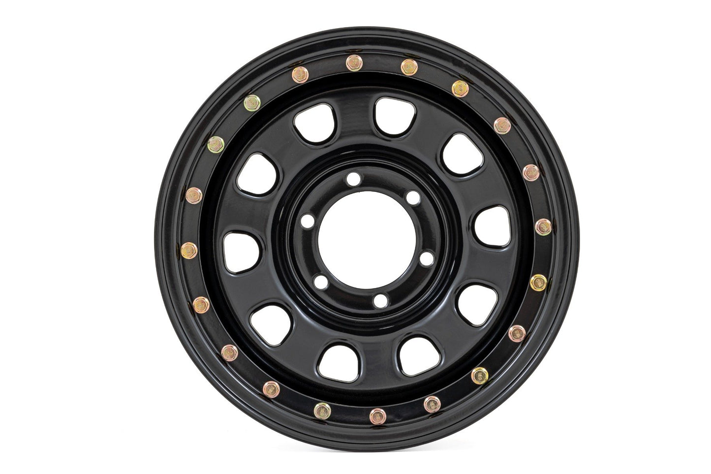 Steel Simulated Bead Lock Wheel | Black | 17x9 | 5x5 | 3.30 Bore | -12