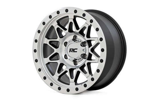 Rough Country 78 Series Wheel | Simulated Beadlock | Full Machine | 18x9 | 6x5.5 | -12mm