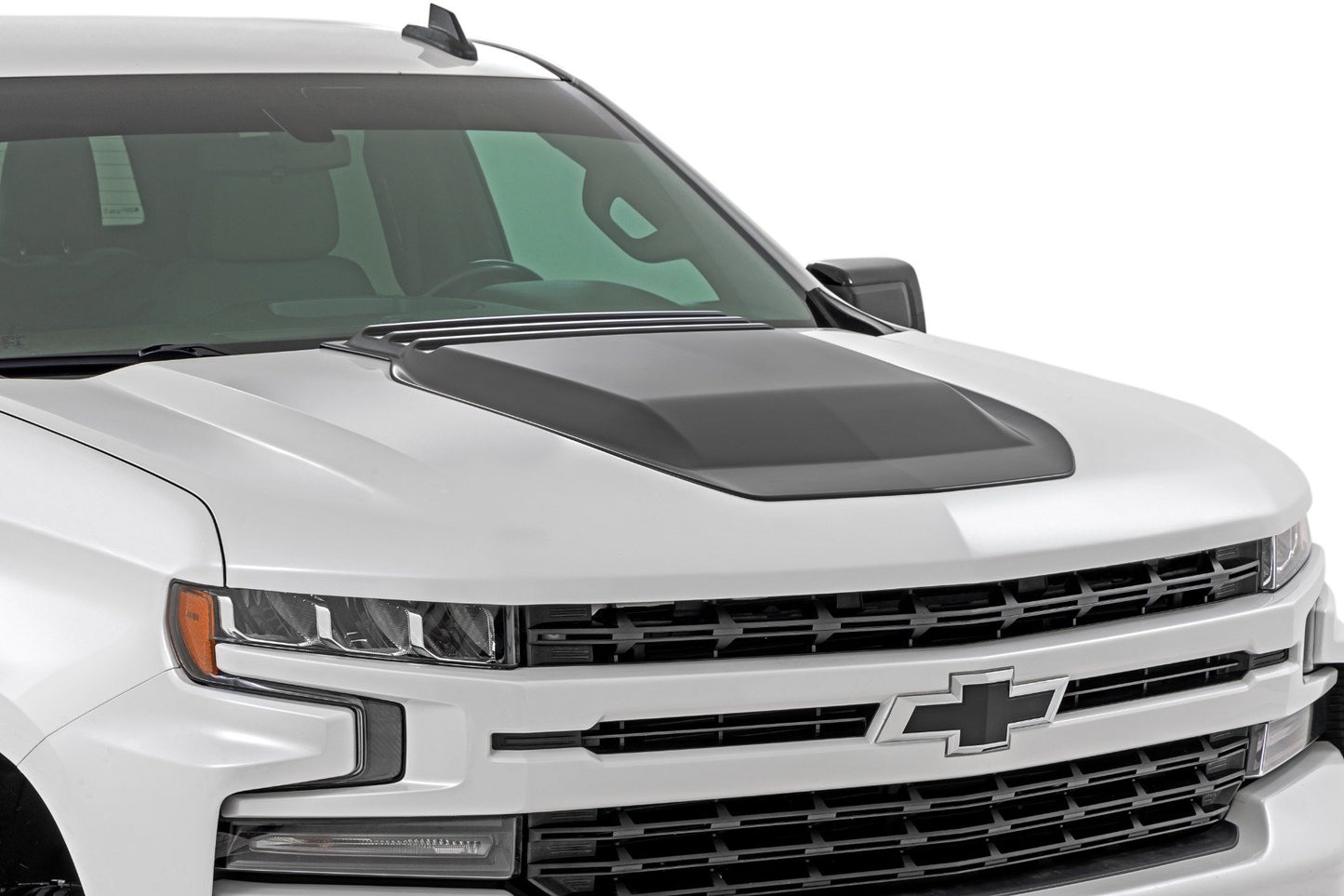 Hood Scoop | GLT Glacier Blue | Chevy Silverado 1500 2WD/4WD (2019-2025 & Classic)