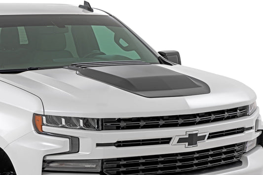 Hood Scoop | G9K Satin Steel | Chevy Silverado 1500 2WD/4WD (2019-2025 & Classic)