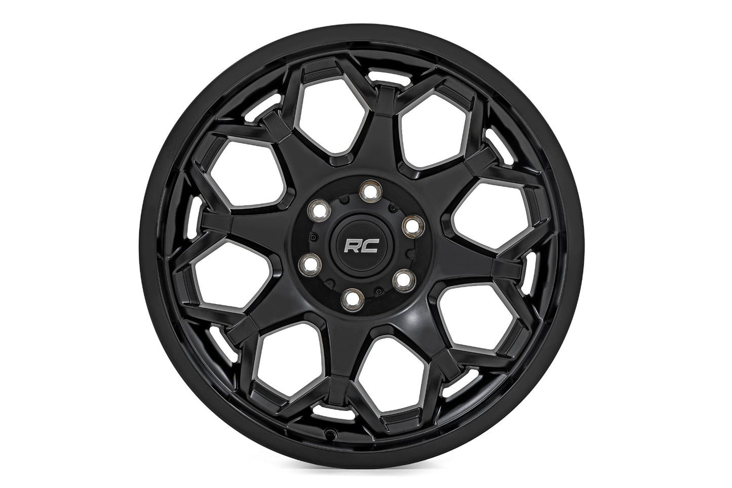 Rough Country 80 Series Wheel | One-Piece | Semi Gloss Black | 20x10 | 6x5.5 | -25mm