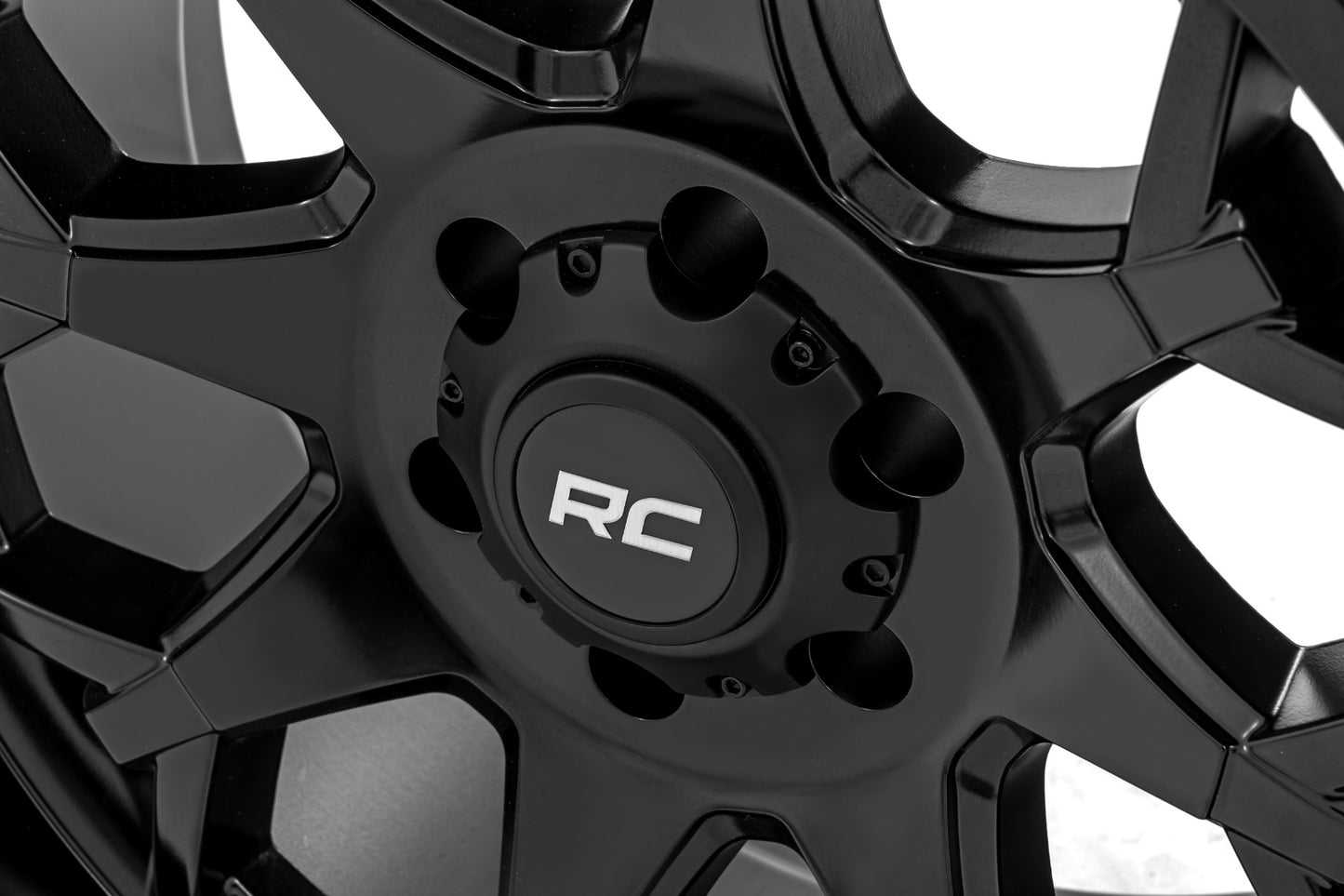 Rough Country 80 Series Wheel | One-Piece | Semi Gloss Black | 20x10 | 6x5.5 | -25mm