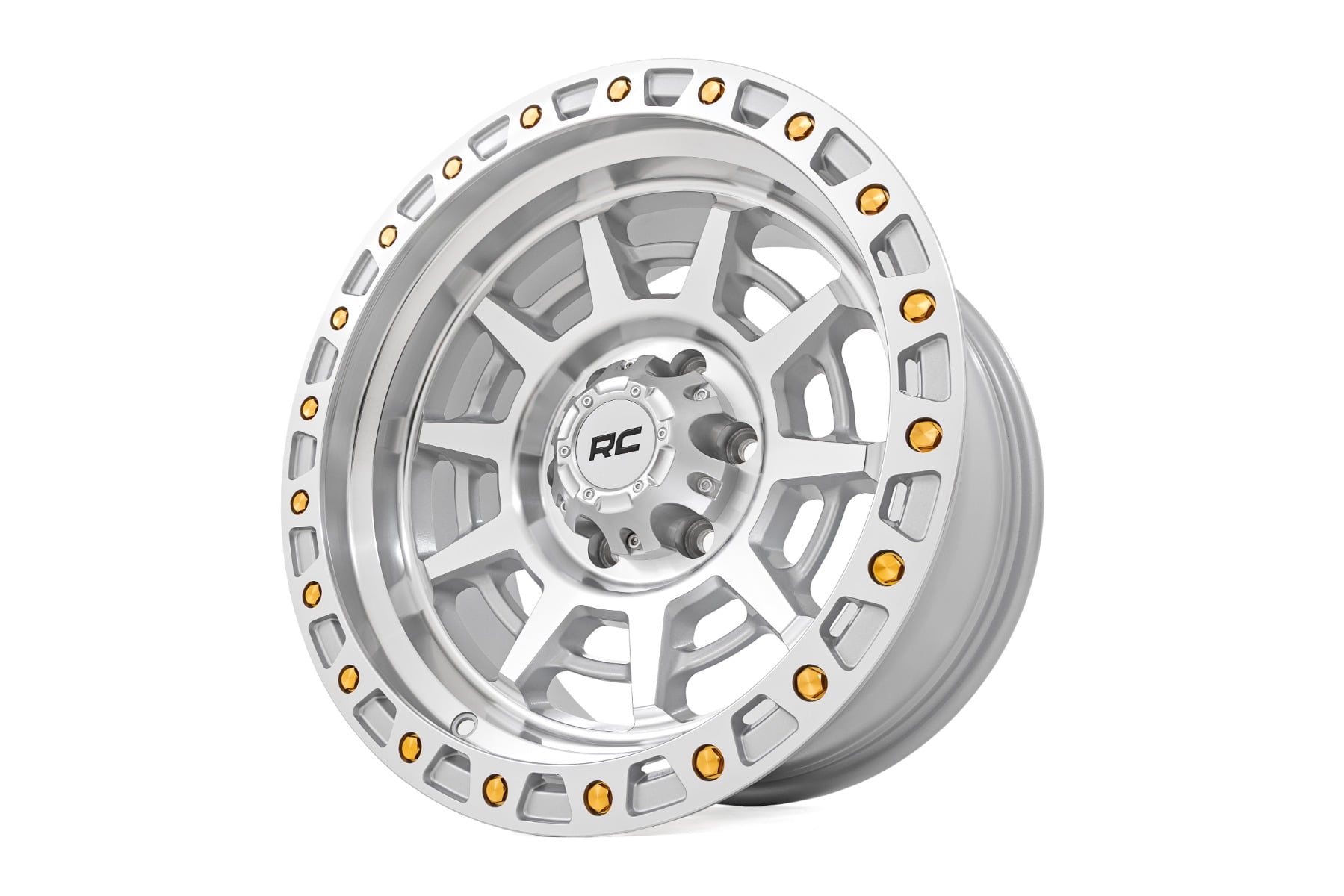 Rough Country 85 Series Wheel | Simulated Beadlock | Full Machine | 17x9 | 8x6.5 | +0