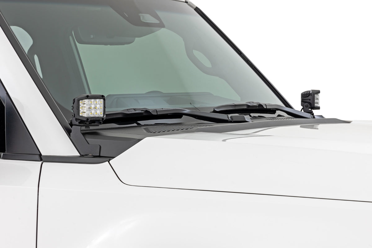 LED Light Kit | Ditch Mount | 2" Black Pair | White DRL | Toyota Land Cruiser (24-26)