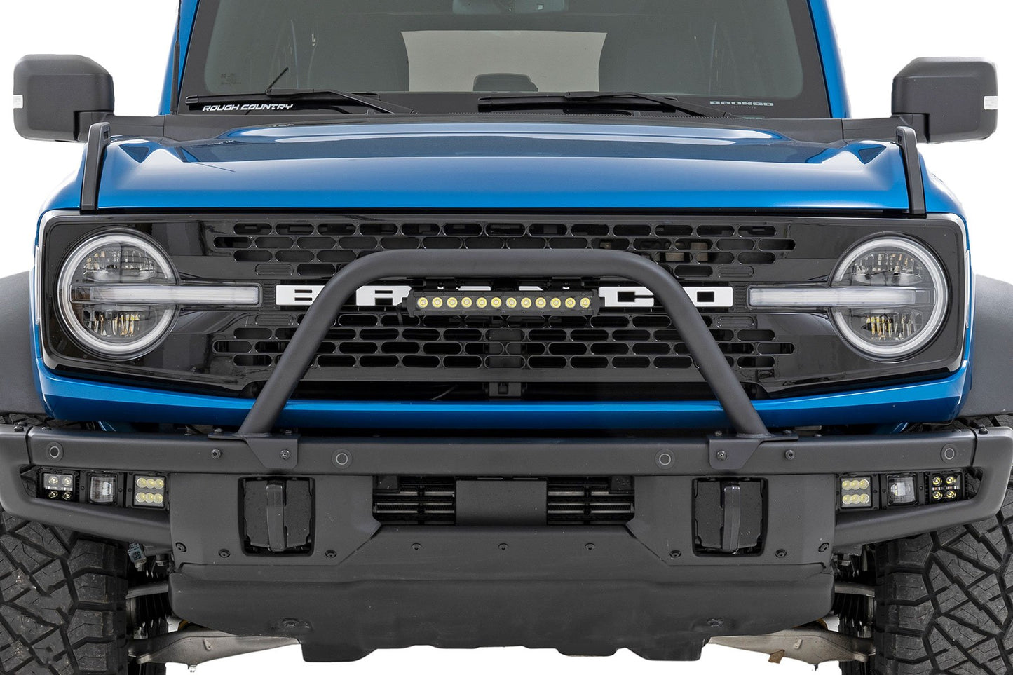 Safari Bar | 12" LED Light Bar | Black | Single Row | OE Modular Steel | Ford Bronco (21-25)