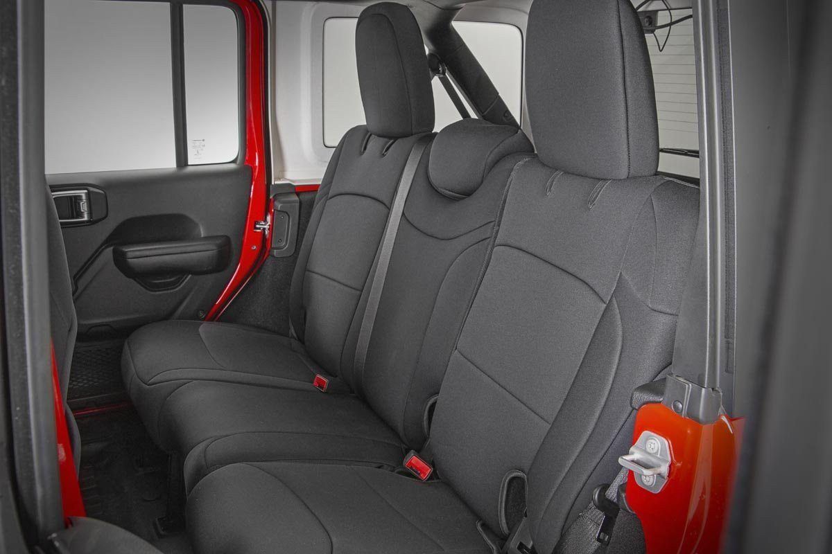 Seat Covers | Front and Rear w/ Armrest | Jeep Wrangler Unlimited 4WD (18-25)