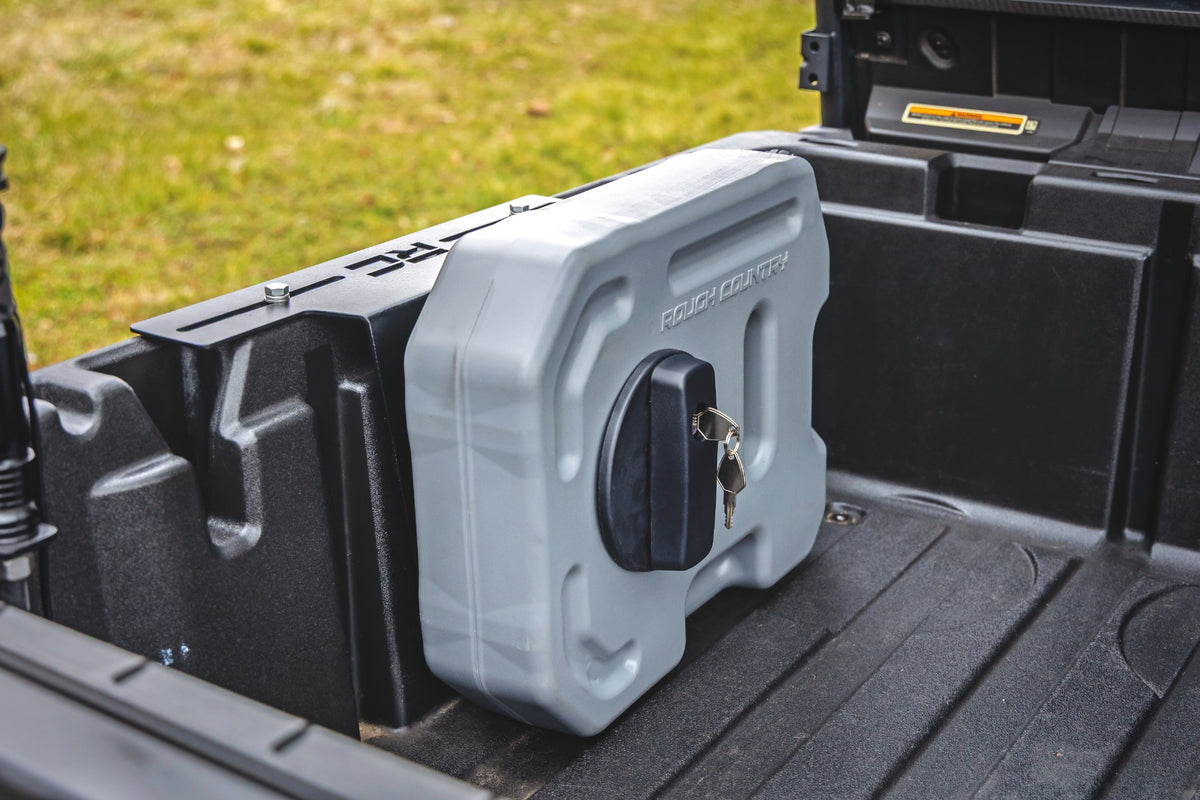 10L Fluid Container Bed Side Mount | Multiple Makes & Models (Polaris/Can-Am/CFMOTO)