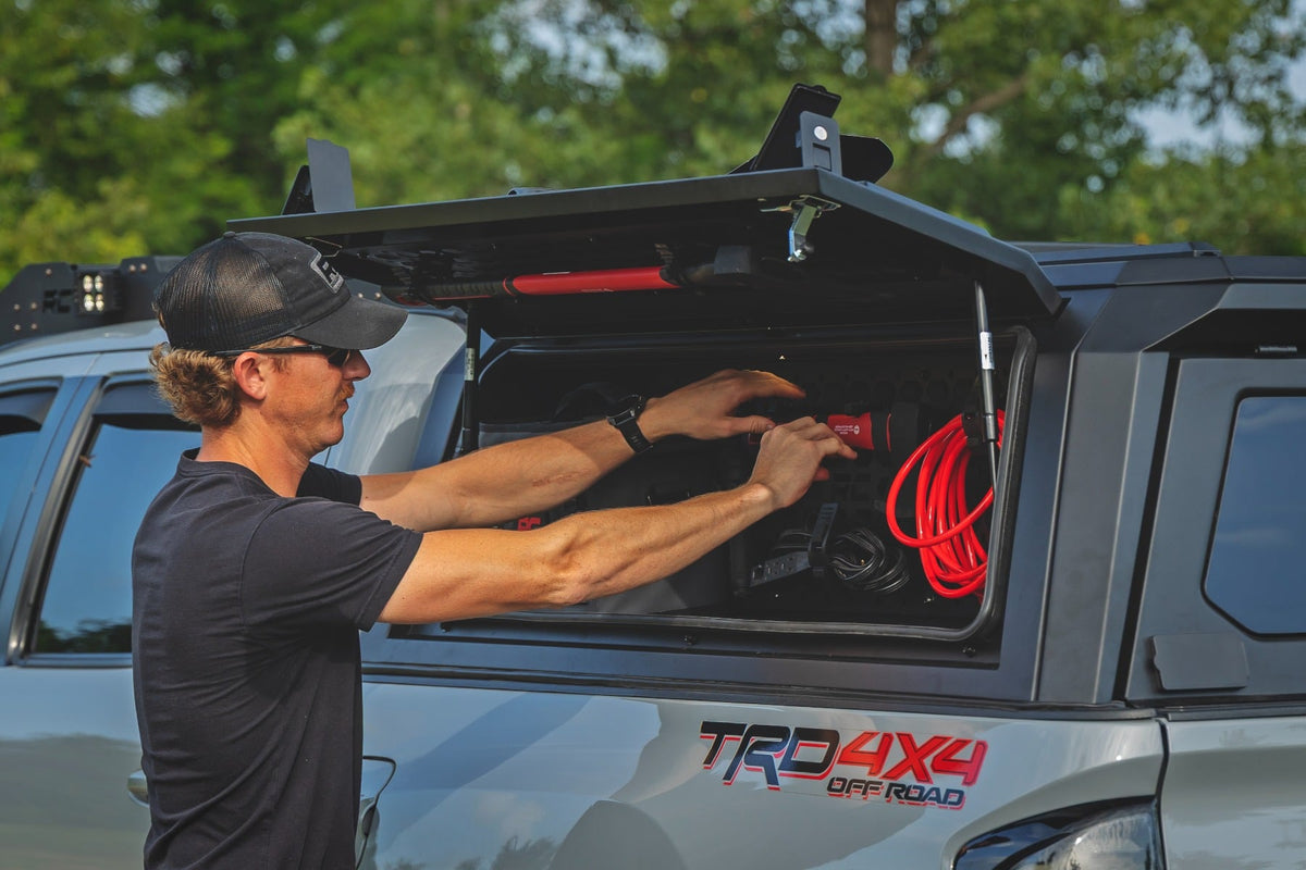 Bed Cap Molle Panel Side Storage Bin | Drivers Side | Toyota Tacoma (16-23)