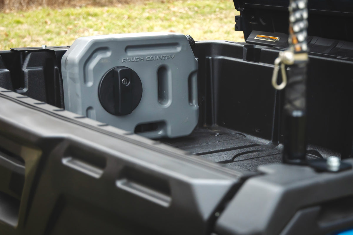 10L Fluid Container Bed Side Mount | Multiple Makes & Models (Polaris/Can-Am/CFMOTO)