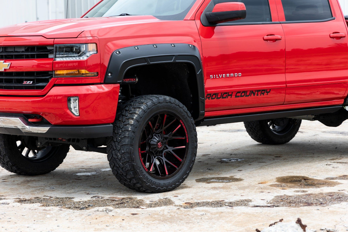 Fender Flares | Defender l 5'9" Bed  | GCN Victory Red | Chevy Silverado 1500 (14-18 & Classic)