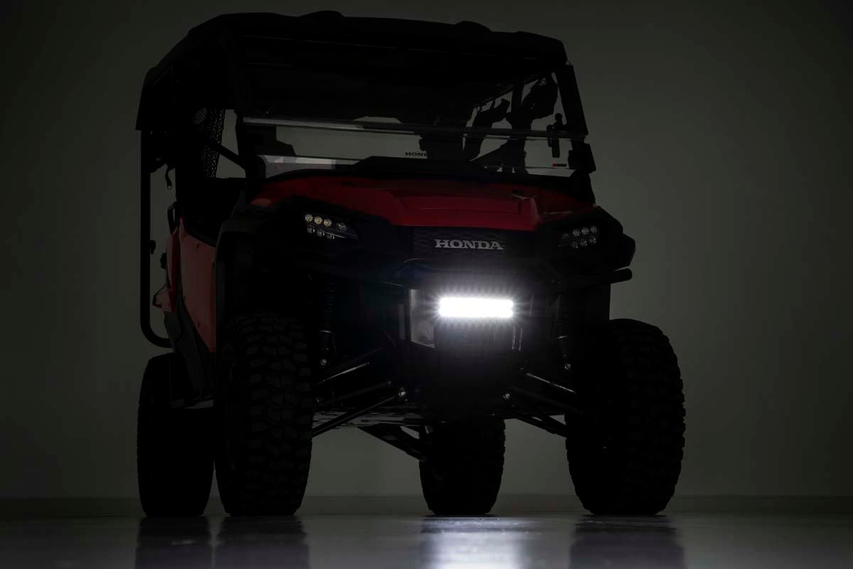 LED Light Kit | Bumper Mount | 10" Black Slimline Pair | Honda Pioneer 1000