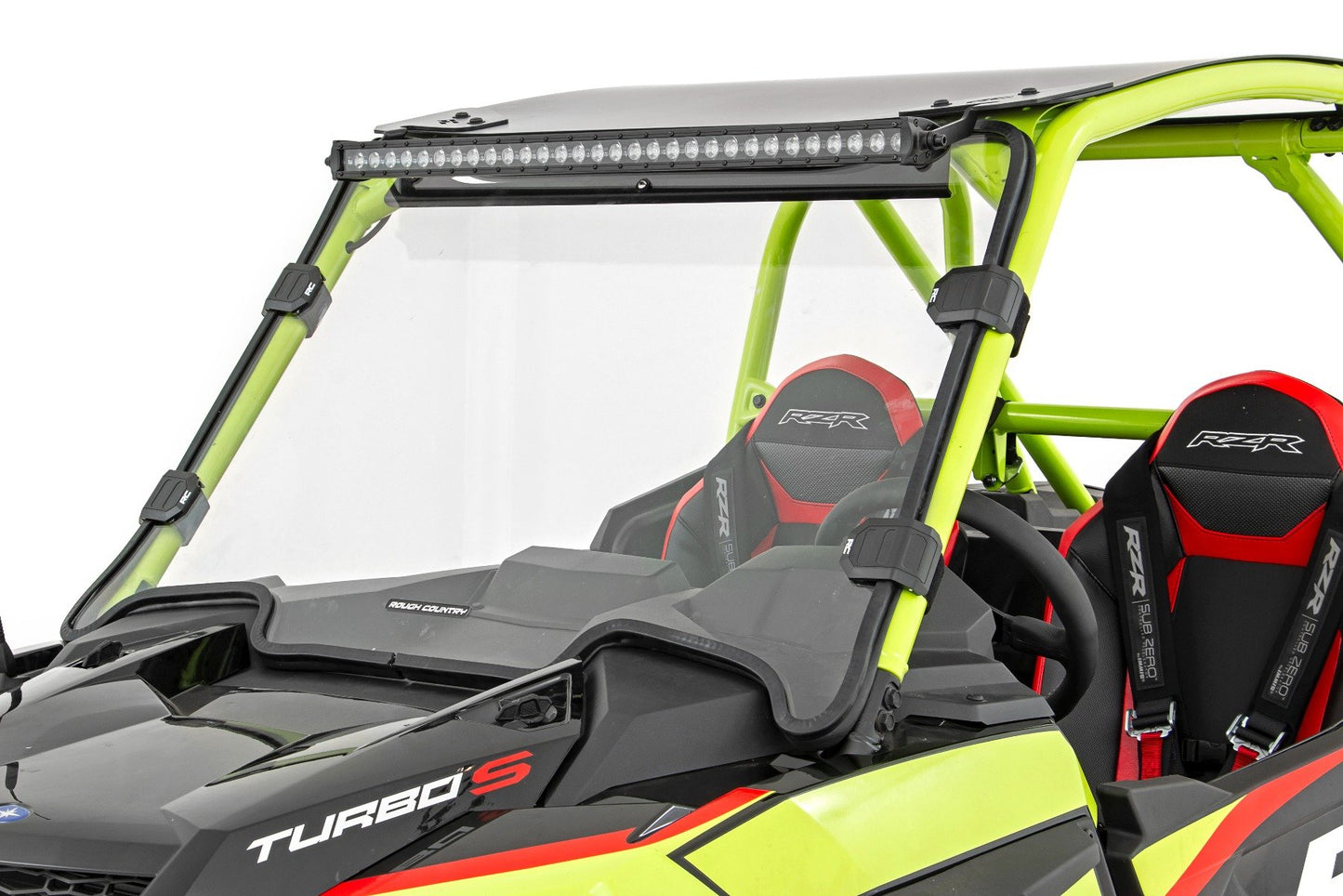LED Light Kit | 30 Inch Curved | Front Bracket | Black Series | Polaris RZR Turbo S4