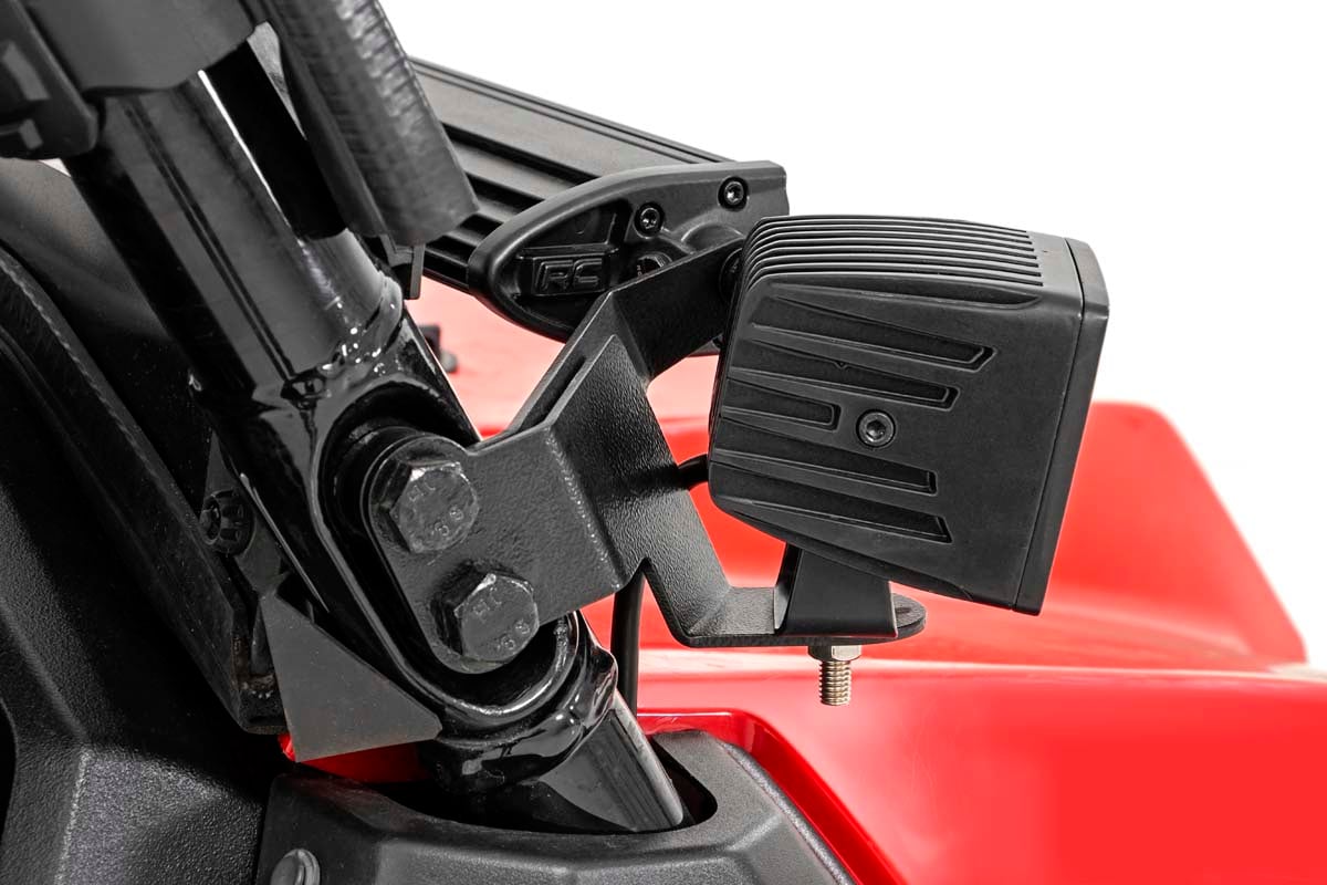 LED Light Kit | Cage Mount | 2" Black Pair | Amber DRL | Honda Pioneer 1000-5