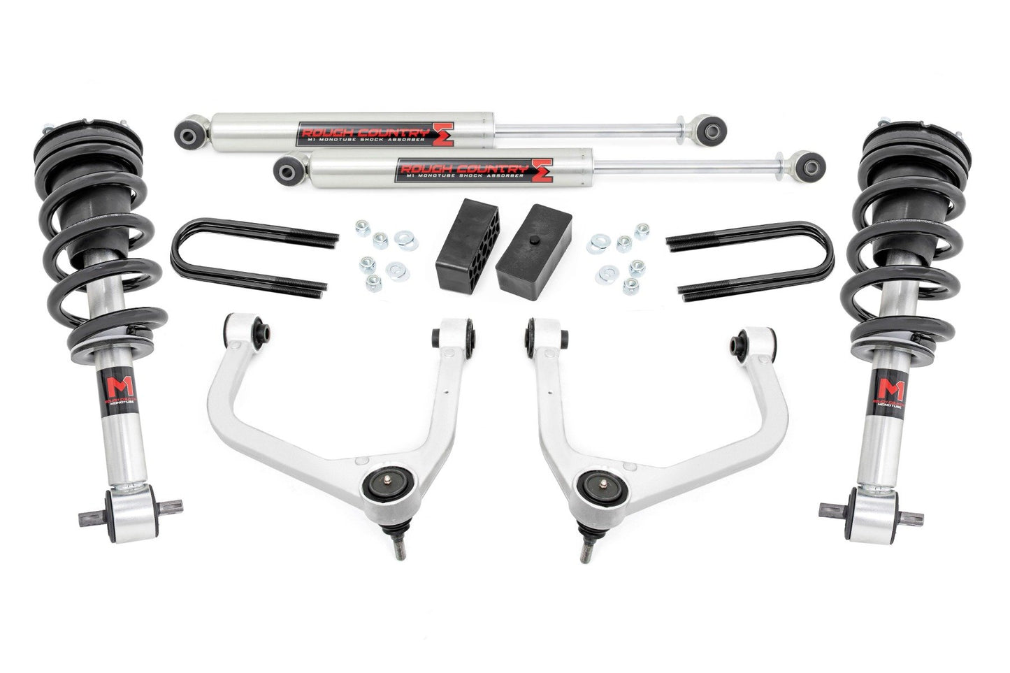 3.5 Inch Lift Kit | Mono Leaf Rear | M1 Struts/M1 | GMC Sierra 1500 2WD/4WD (2019-2025 & Classic)