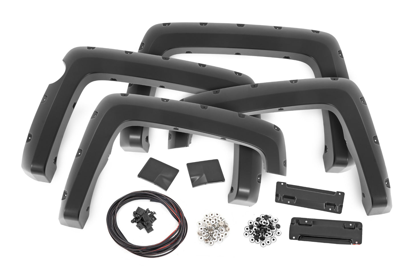 Pocket Fender Flares | 5'9" Bed | GAZ Summit White | Chevy Silverado 1500 (14-18 & Classic)