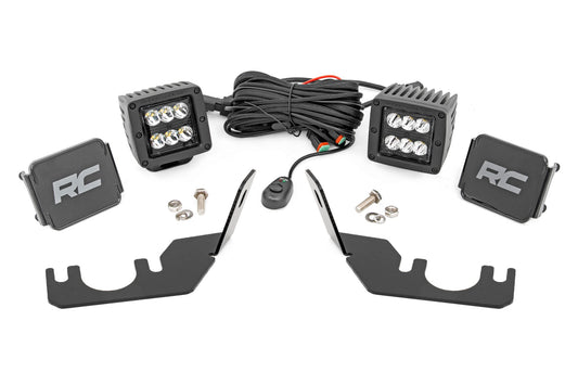 LED Light | Rear Mount | 2" Black Pair | Spot | Kawasaki Teryx 4 1000/Teryx 800