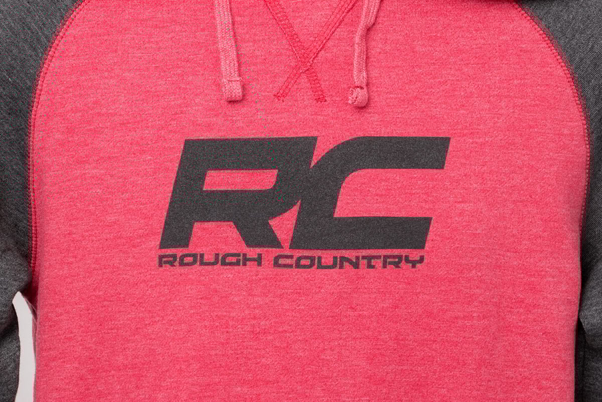Rough Country Hoodie | Heater | Red/Gray | XL