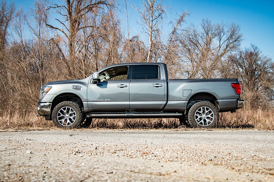 2 Inch Lift Kit | Red Spacers | Nissan Titan XD 2WD/4WD (2016-2024)