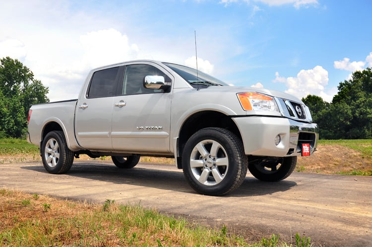 2 Inch Leveling Kit | Red Spacers | Nissan Titan 2WD/4WD (2004-2024)