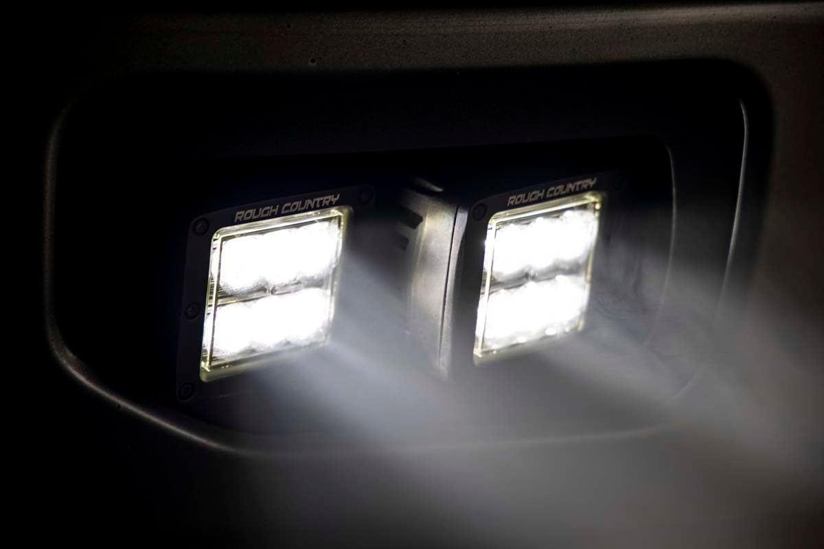 LED Light Kit | Fog Mount | Dual 2" Black Pairs | Spot | Ford F-150 (15-17)