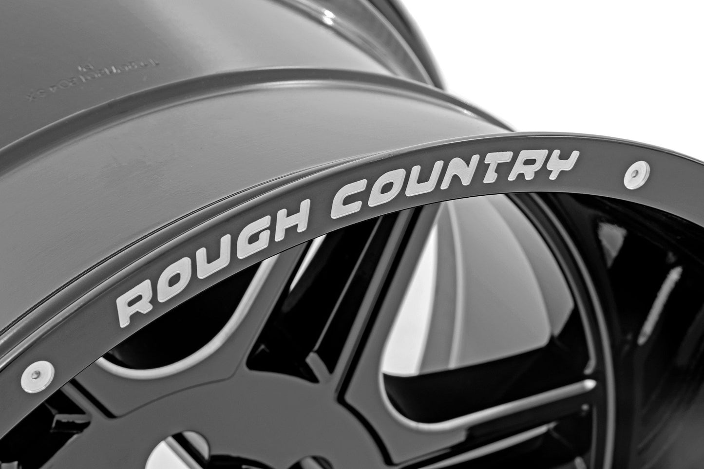 Rough Country 92 Series Wheel | Machined One-Piece | Gloss Black | 20x9 | 5x5.5 | +0mm