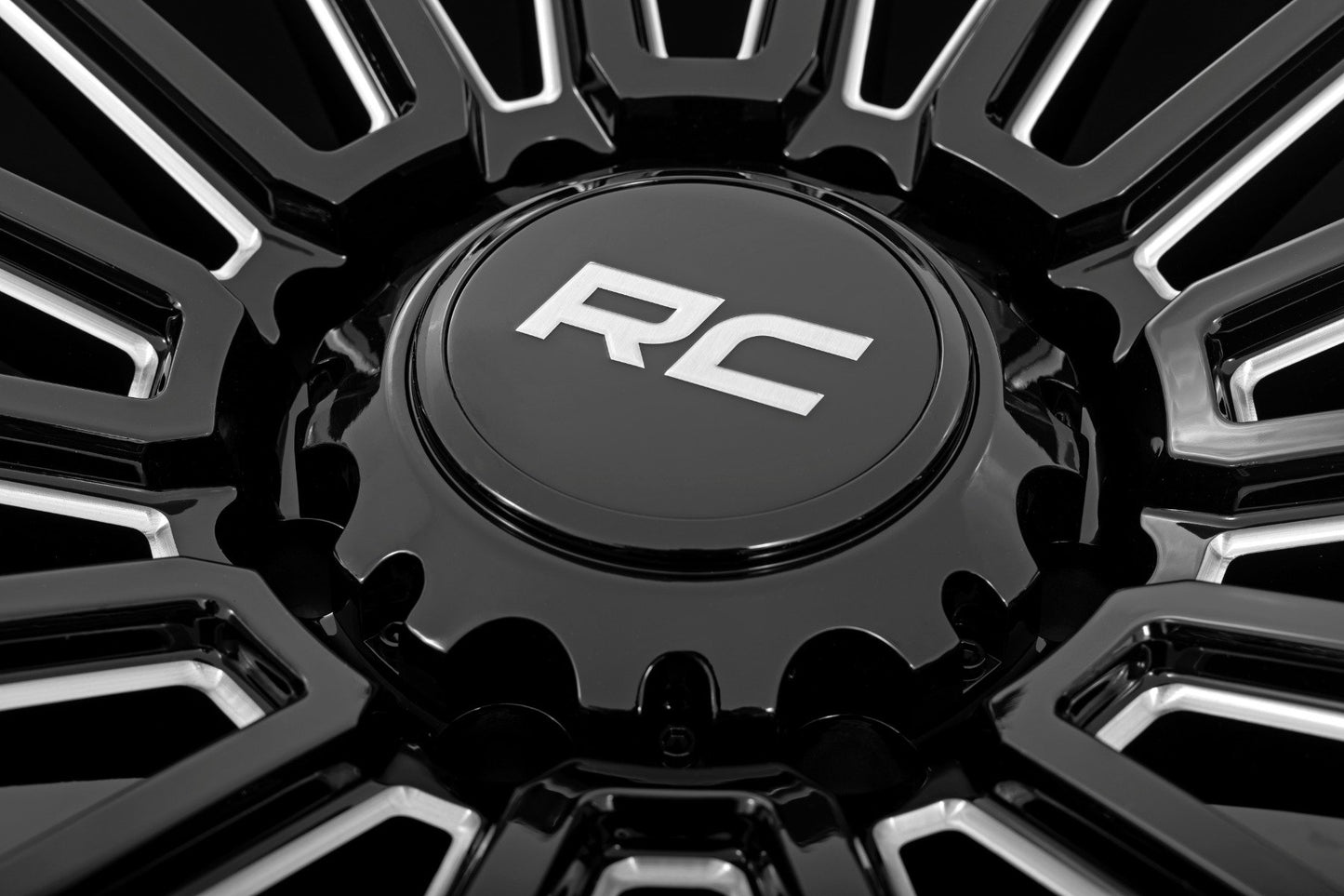 Rough Country 97 Series Wheel | One-Piece | Gloss Black | 20x10 | 8x170 | -19mm
