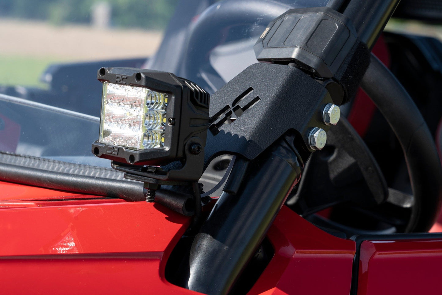 LED Light Kit | Cage Mount | 2" Black Pair | Honda Talon 1000X-4