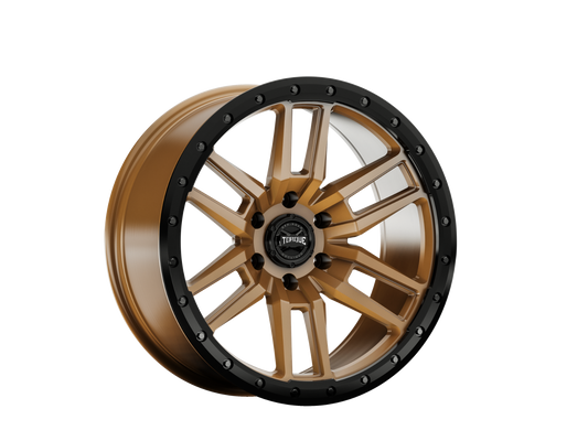 Torque Pritchett | Bronze w/Black Lip | 17x9 | 6x5.5 | 0mm