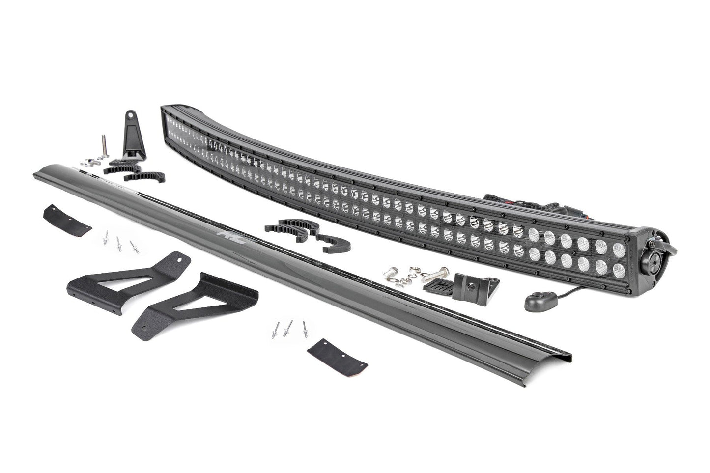 LED Light Kit | Windshield Mount | 50" BLK Dual Row | Jeep Cherokee XJ (84-01)