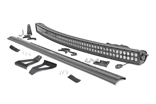 LED Light Kit | Windshield Mount | 50" BLK Dual Row | Jeep Cherokee XJ (84-01)