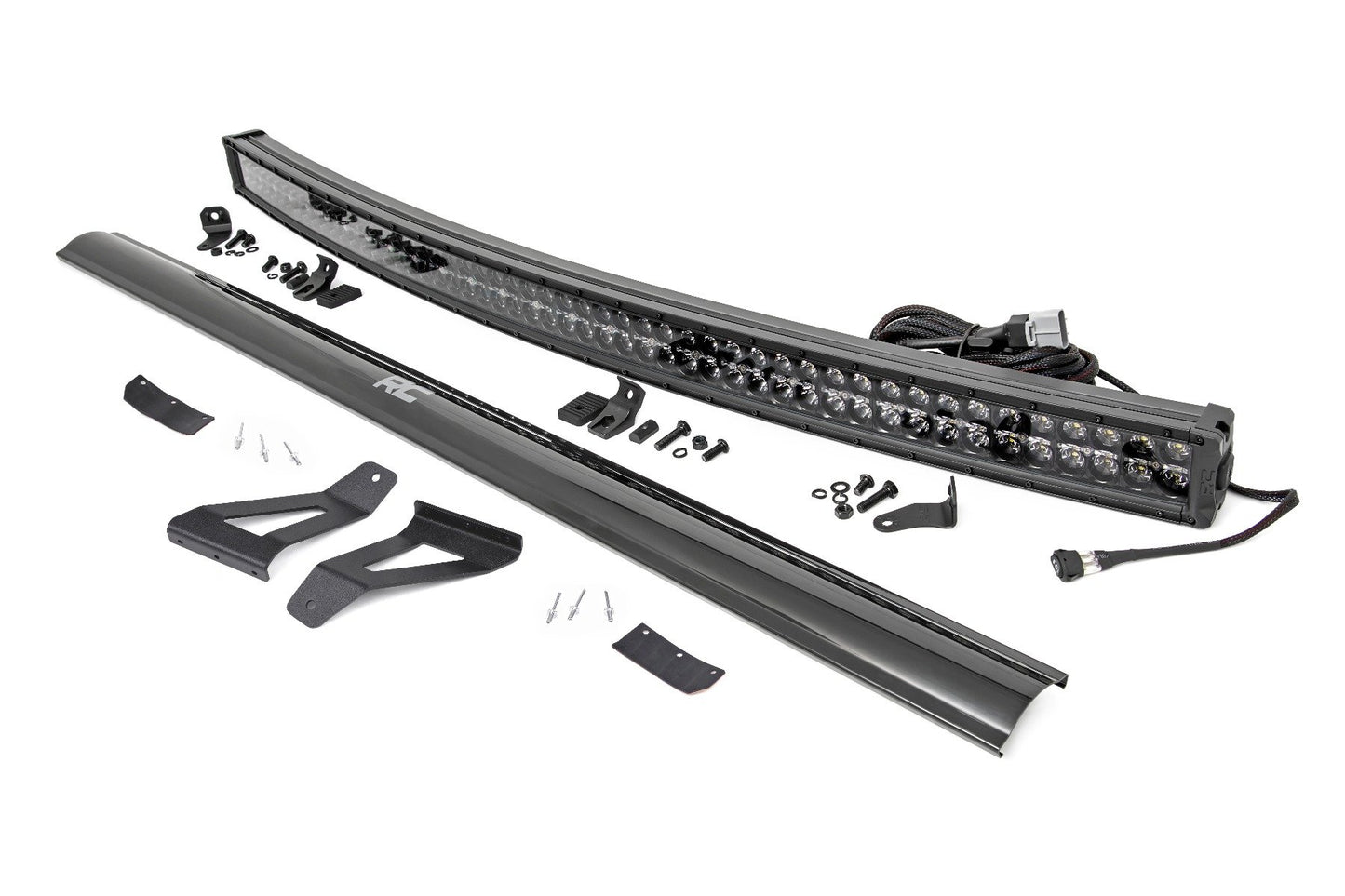 LED Light Kit | Windshield Mount | 50" BLK Dual Row | White DRL | Jeep Cherokee XJ (84-01)