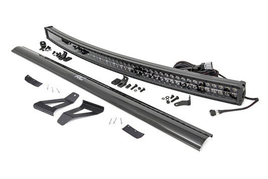 LED Light Kit | Windshield Mount | 50" BLK Dual Row | White DRL | Jeep Cherokee XJ (84-01)