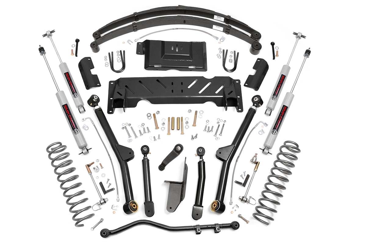 4.5 Inch Lift Kit | Long Arm | RR Leafs | Jeep Cherokee XJ 4WD (1984-2001)