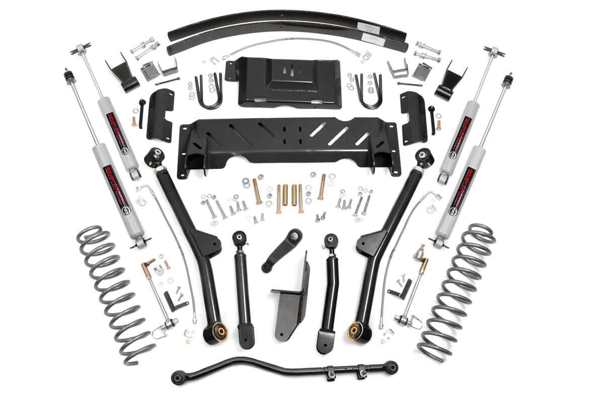 4.5 Inch Lift Kit | Long Arm | AAL | NP242 | Jeep Cherokee XJ 4WD (1984-2001)