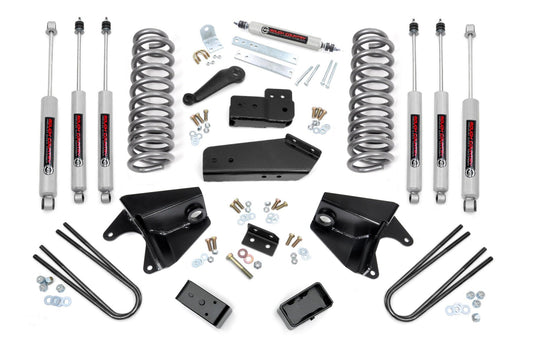 4 Inch Lift Kit | Quad Front Shocks | Rear Blocks | Ford Bronco 4WD (80-96)