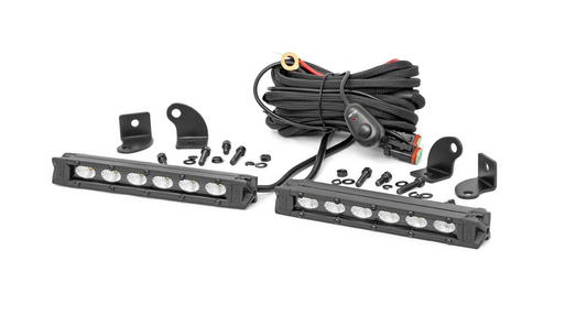 6-INCH SLIMLINE CREE LED LIGHT BARS  (Black Series Pair)